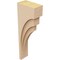 Ekena Millwork 3"W x 6"D x 18"H Thin Rockford Rough Cedar Woodgrain TimberThane Corbel, Primed Tan CORUR03X06X18ROCRCPR - alternate 4